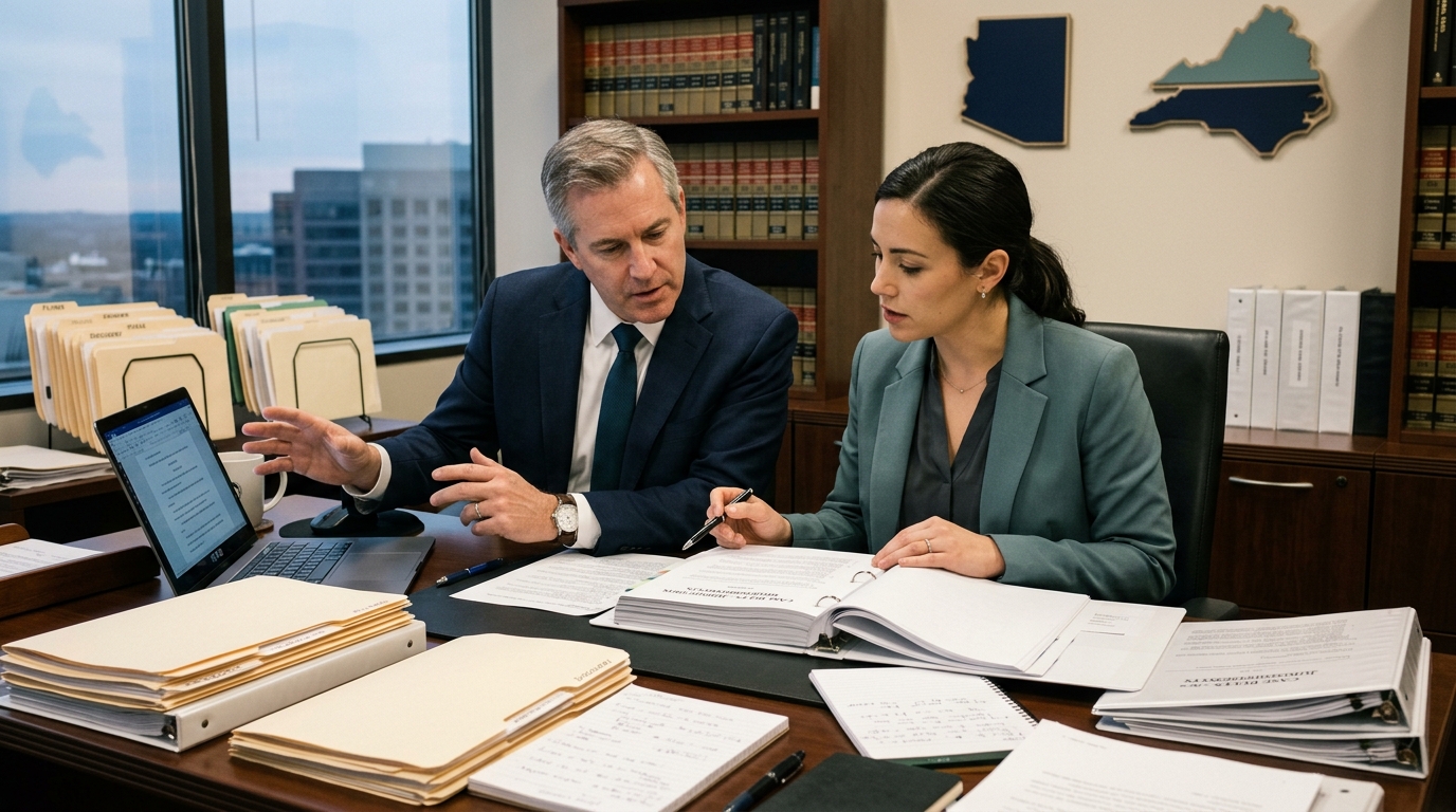 Out-of-state attorney working with local counsel on court admission requirements