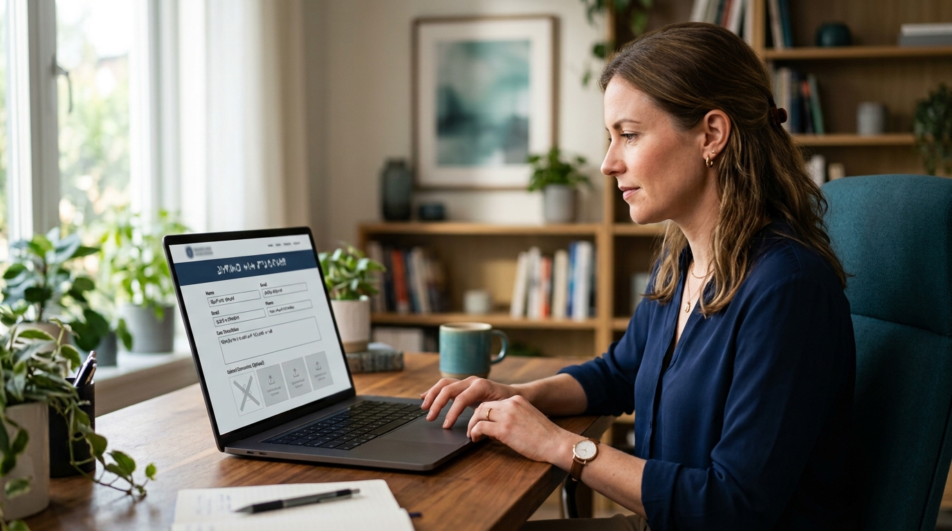 Potential client limiting sensitive information in an online law firm intake form